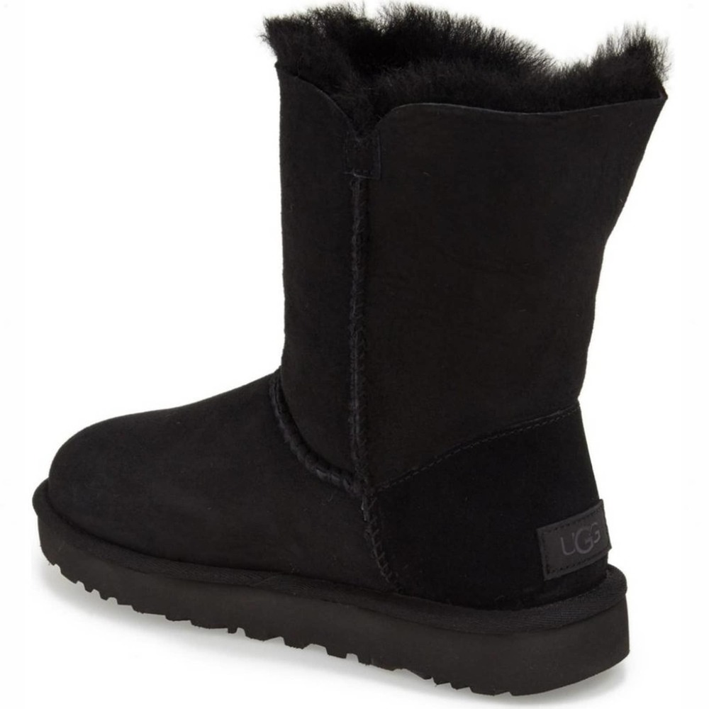 UGG Black Bailey Button II Short Boots - Picture 5 of 9